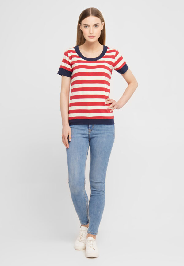 Sea Ranch TONNERE T-shirt kt.æ. Red/pearl - Image 3