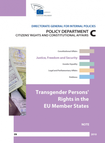 European Parliament internal note: Transgender Persons’ Rights in the EU Member States