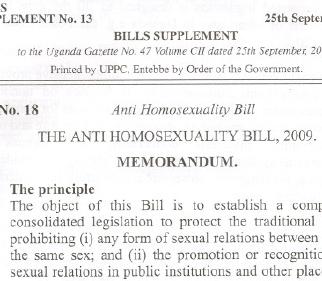 Letter to Uganda MPs: Do not adopt the Anti-Homosexuality Bill, death penalty or not