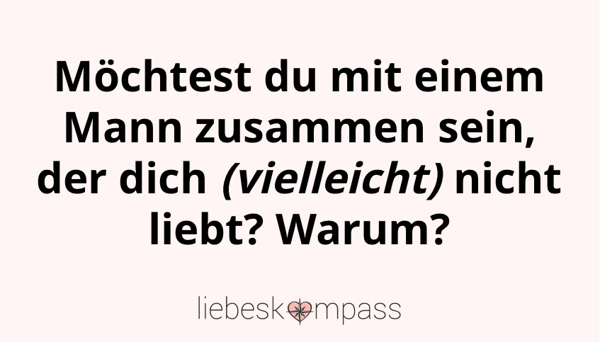 Liebt er mich noch? Hat er noch noch Gefühle für mich?