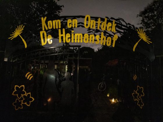 heimanshof in het donker