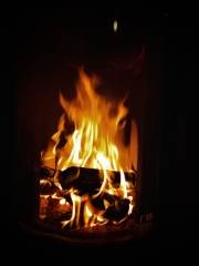 Fire in my fireplace