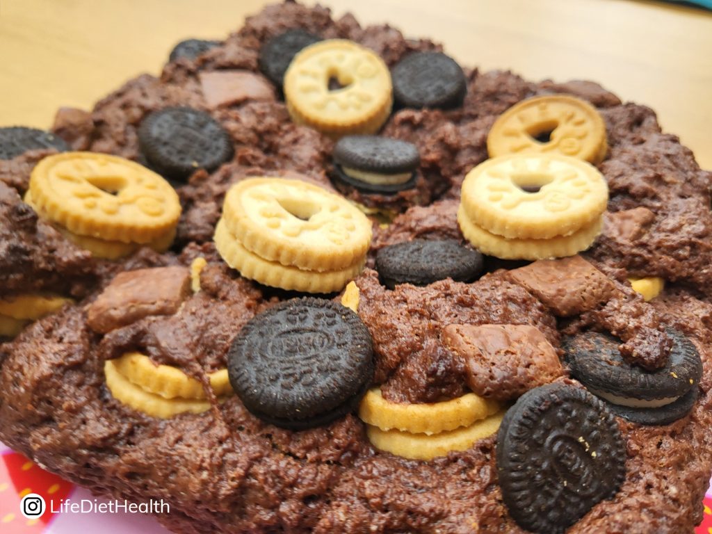 close up brownie