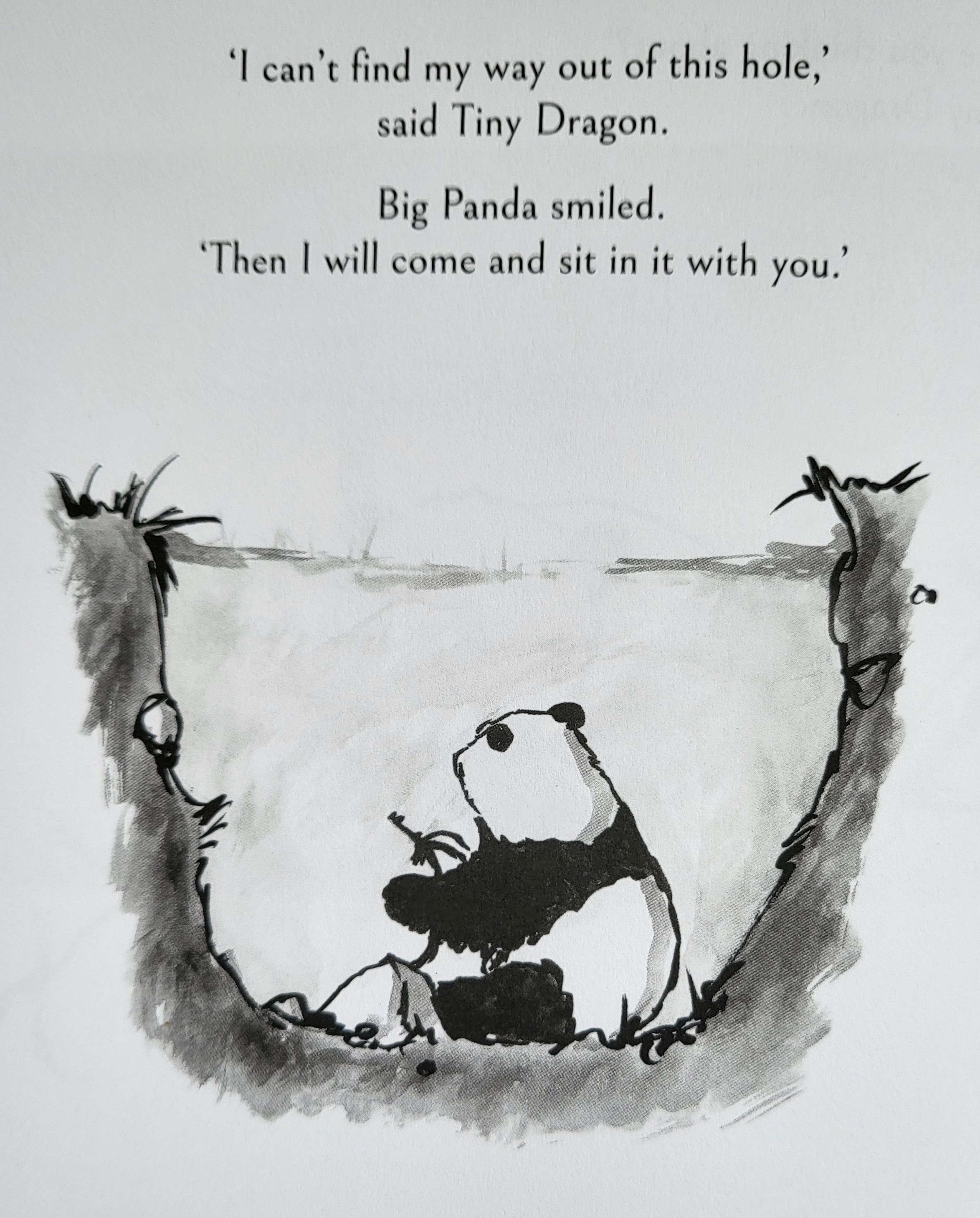 Big panda & little dragon