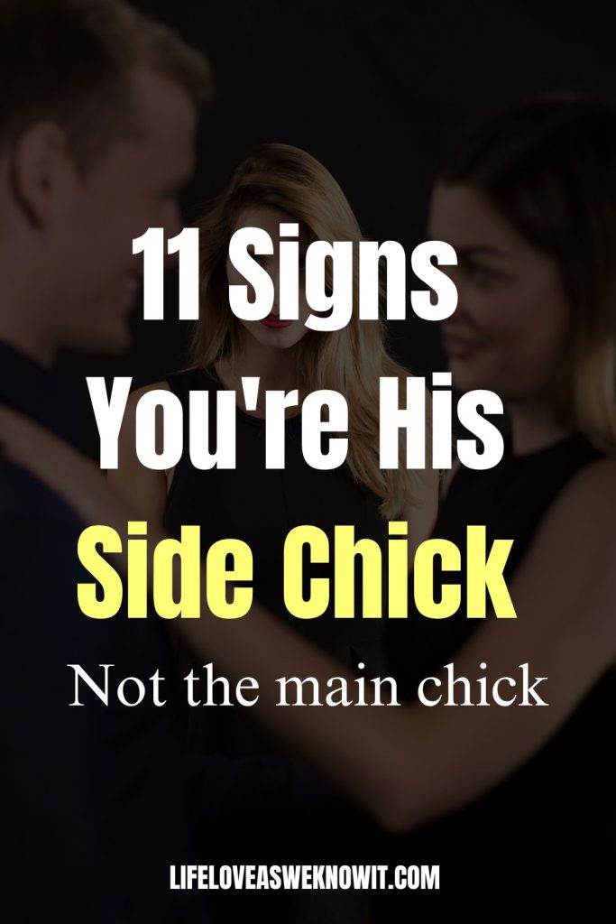 signs you are the side chick