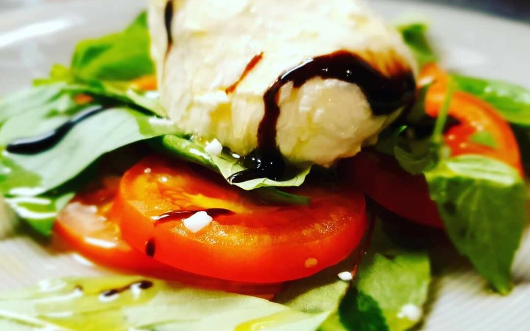 Tomat och mozzarella sallad