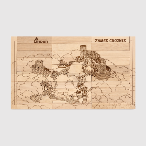 Puzzle drewniane zabytki Dolnego Śląska - Zamek Chojnik