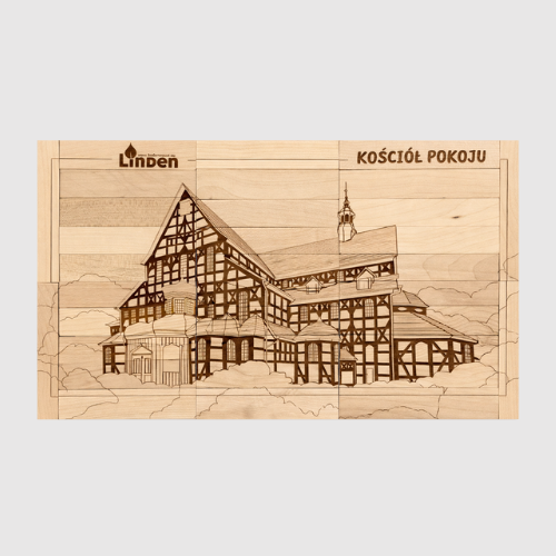 Puzzle drewniane zabytki Dolnego Śląska - Kościół Pokoju