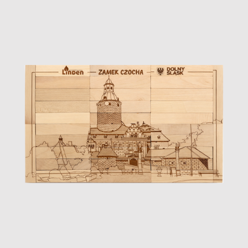 Puzzle drewniane zabytki Dolnego Śląska - Zamek Czocha