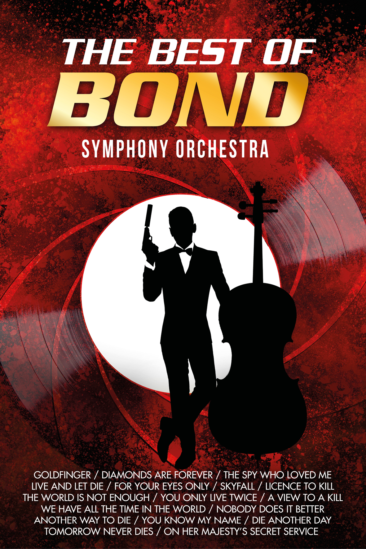 The best of James Bond cinema music presented in symphony orchestra arrangements.