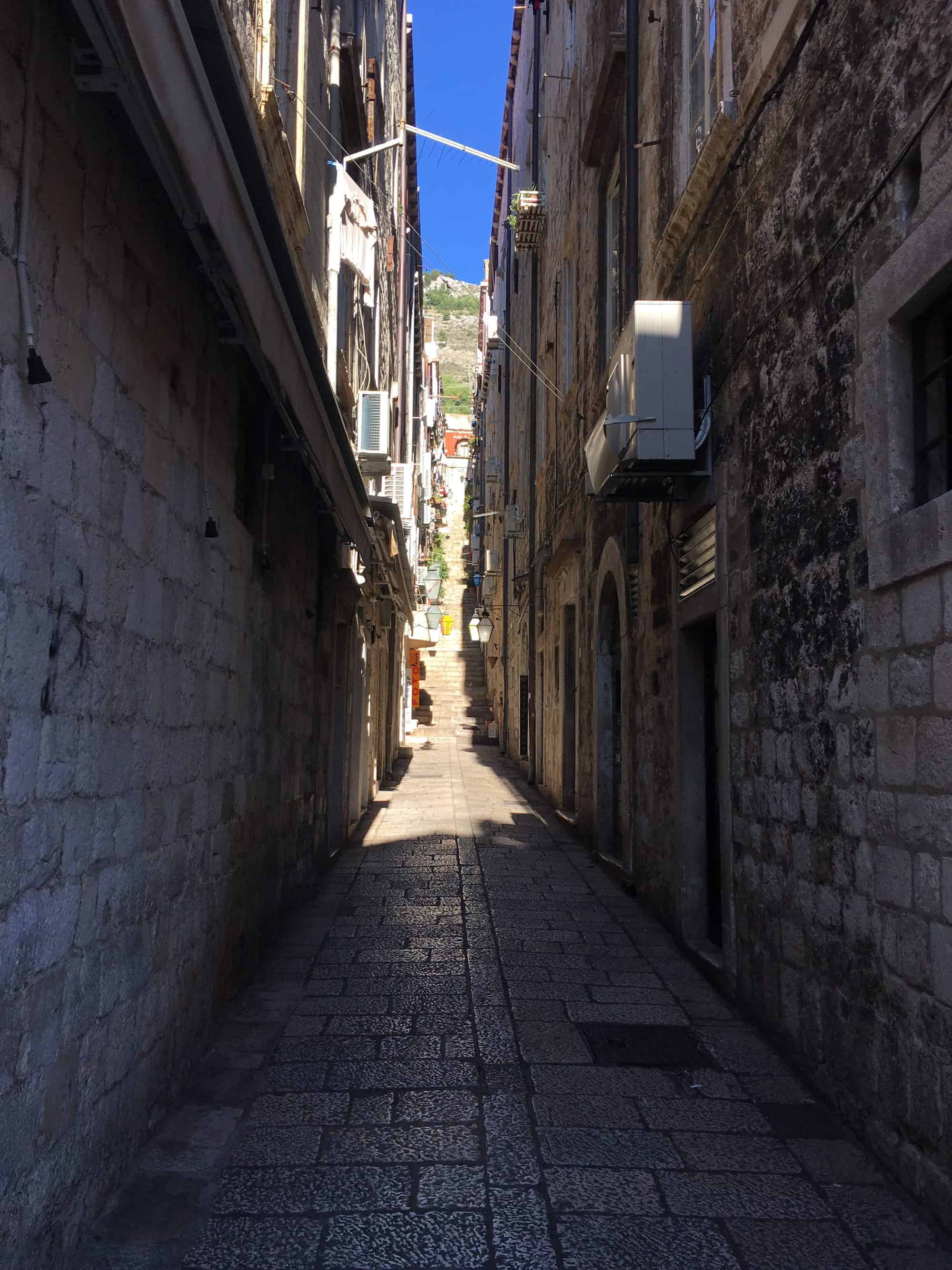 Narrow alley in old town