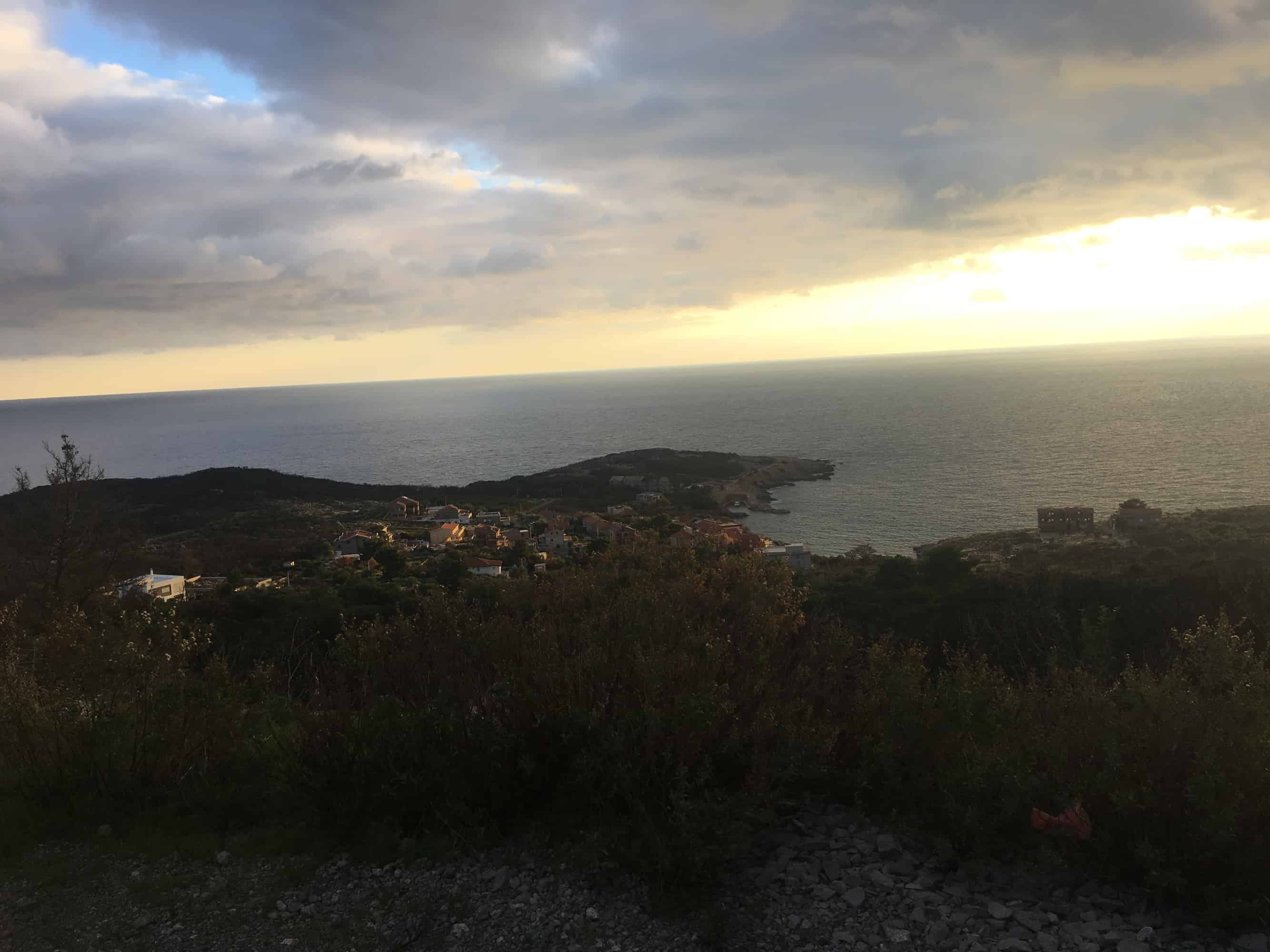 View over the place where the campsite were