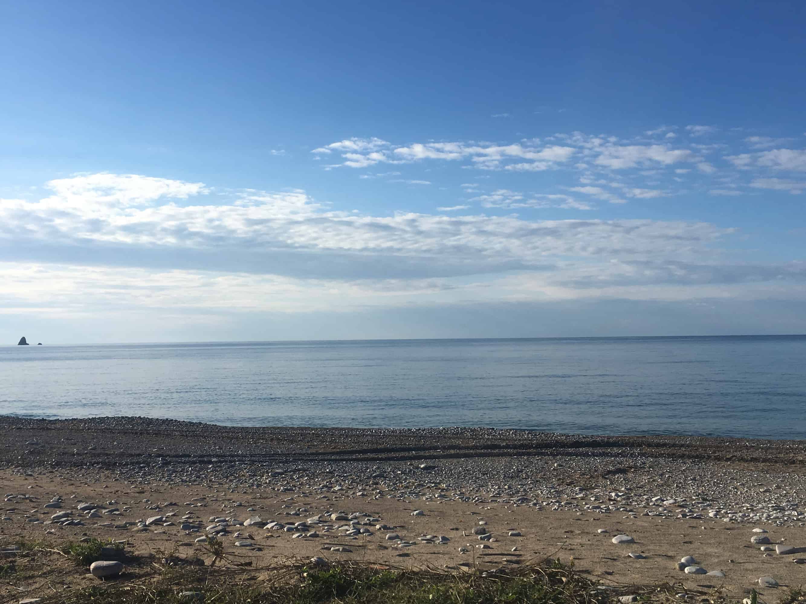 The beach where we parked