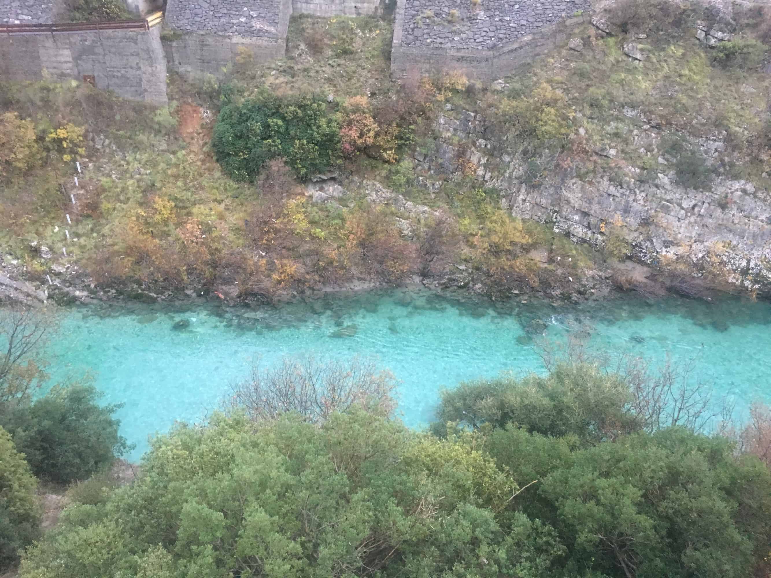 The river where we parked outside Podgorica