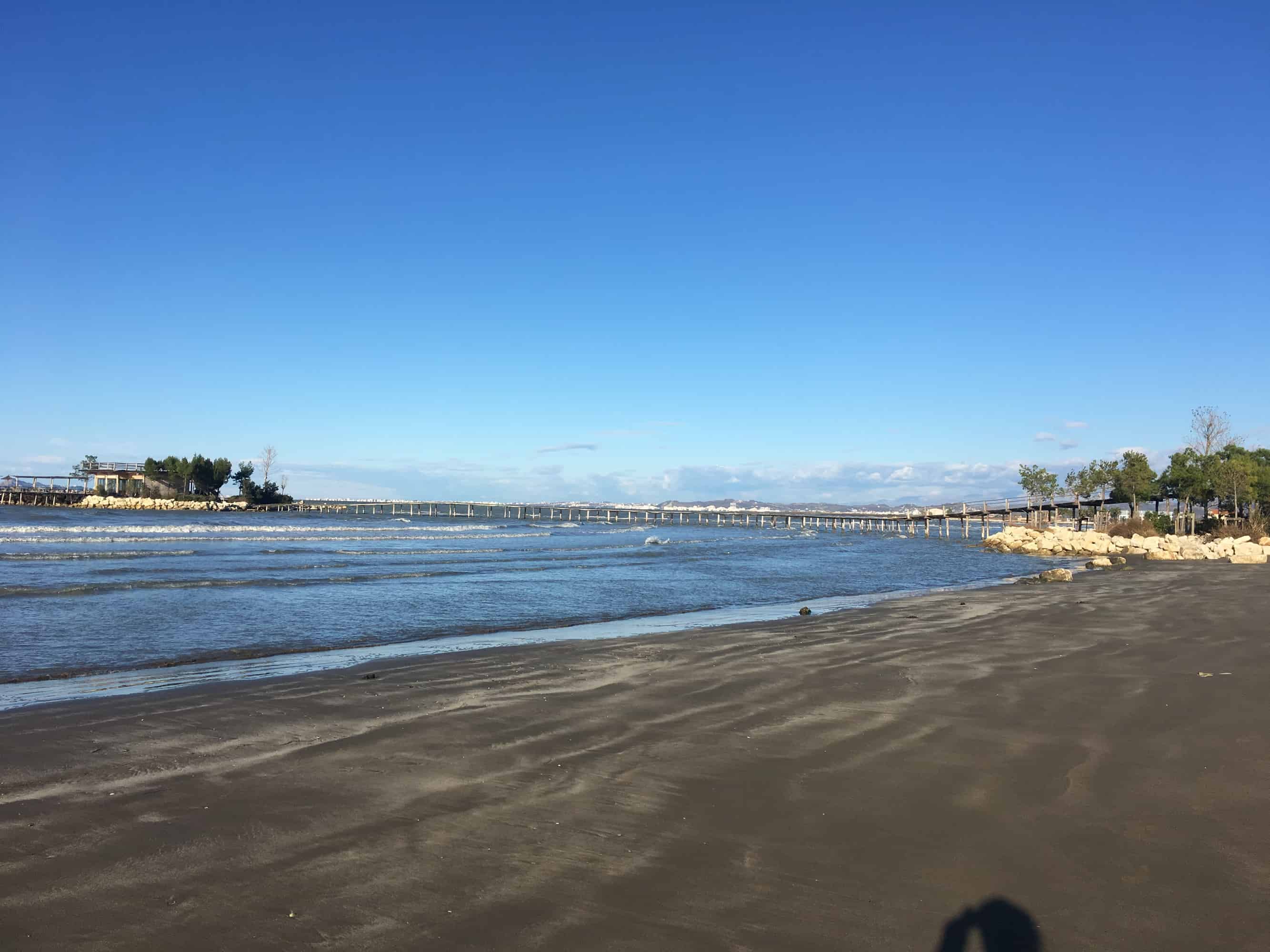 Nice beach at the campsite