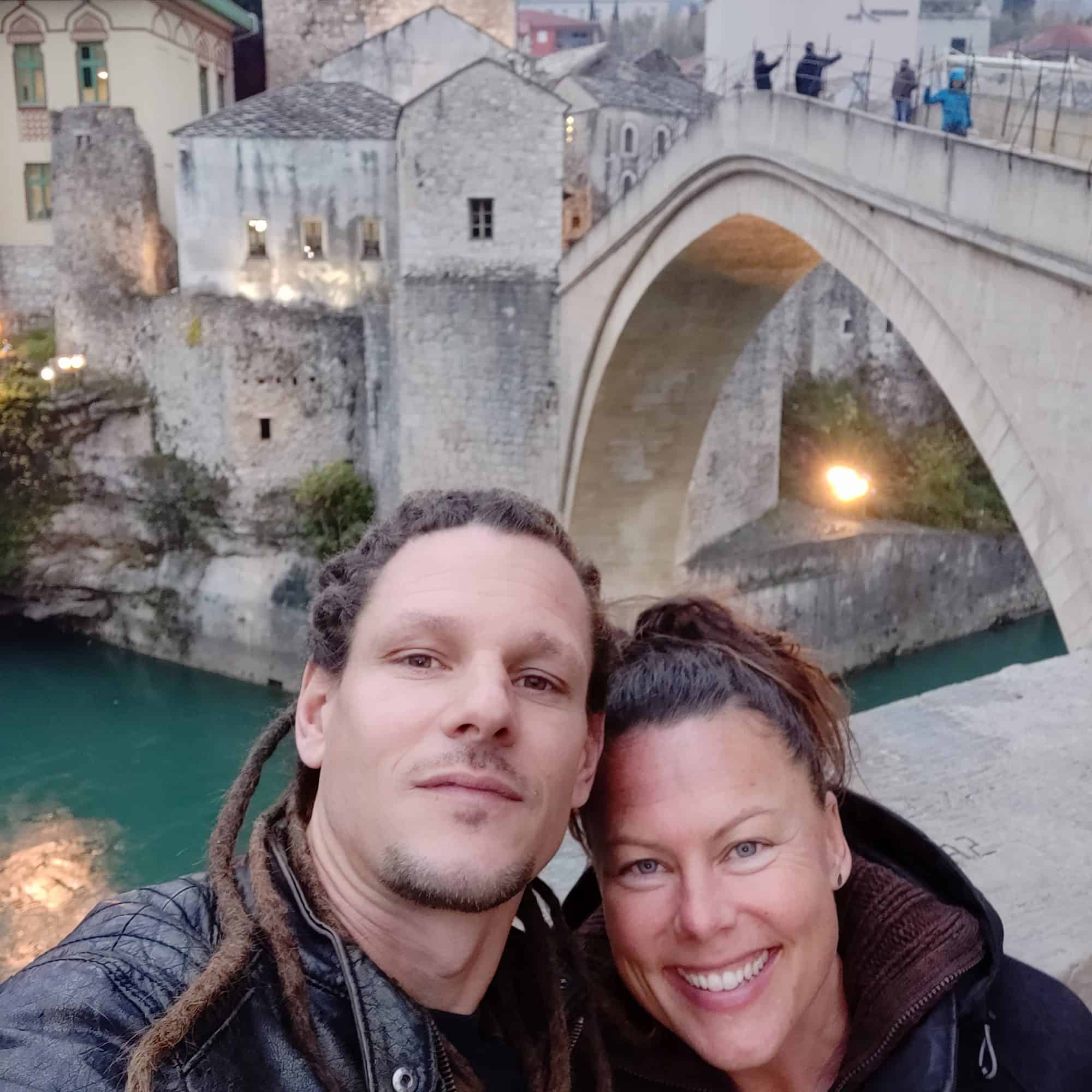 Mike and me in front of Stari Most