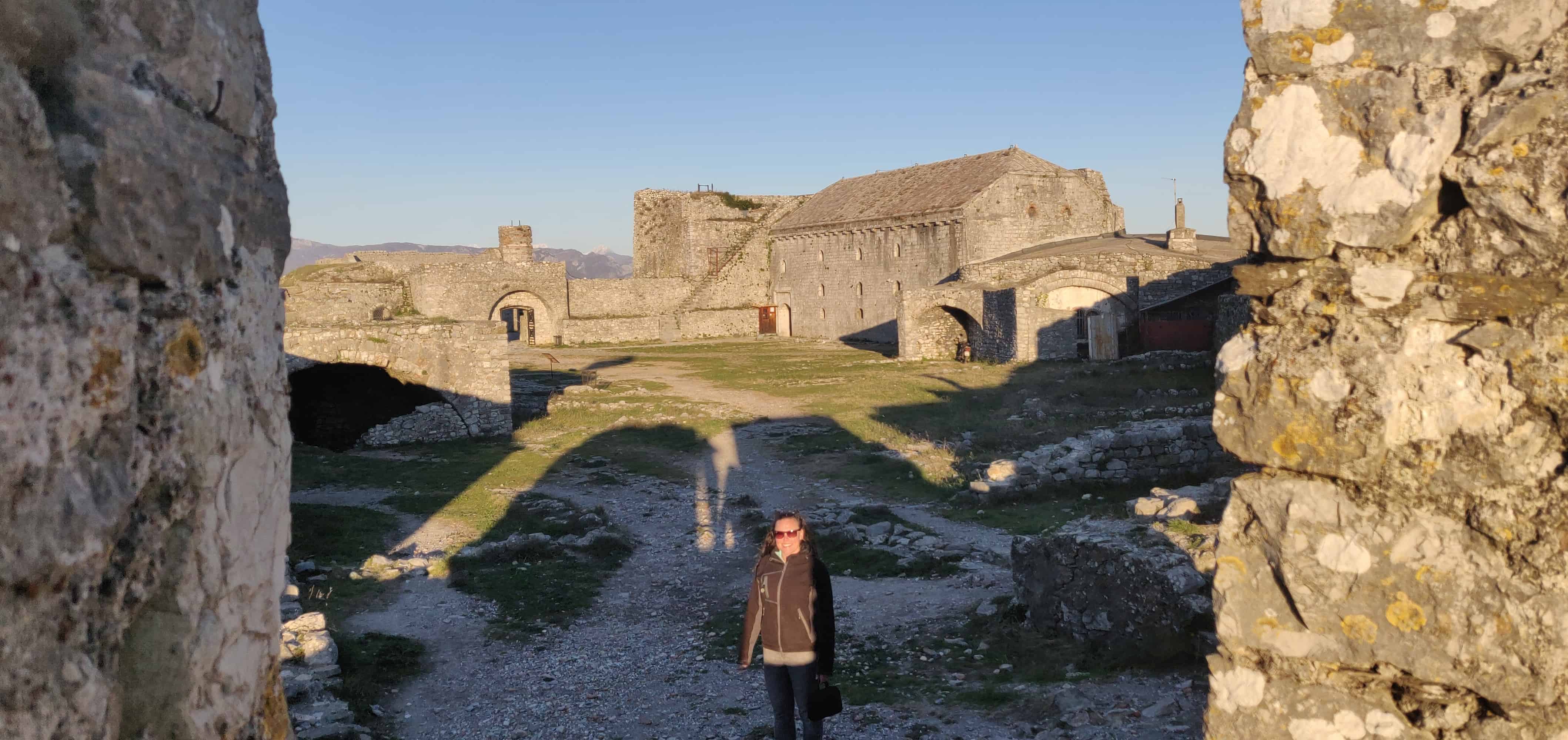 One of the courtyards at Rozafa castle