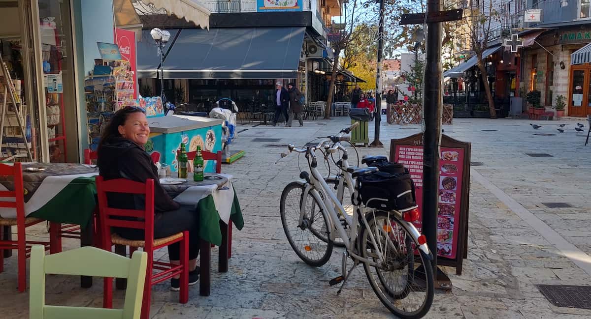 Having a Gyros in Igoumenitsa