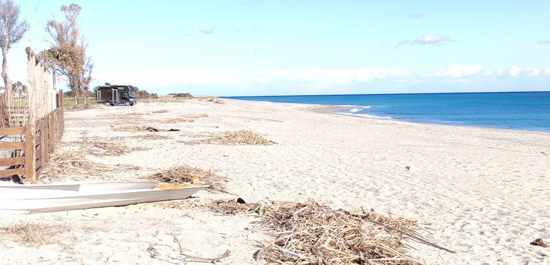 The beach where we parked