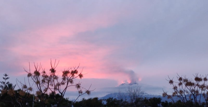 Etna in the sunset