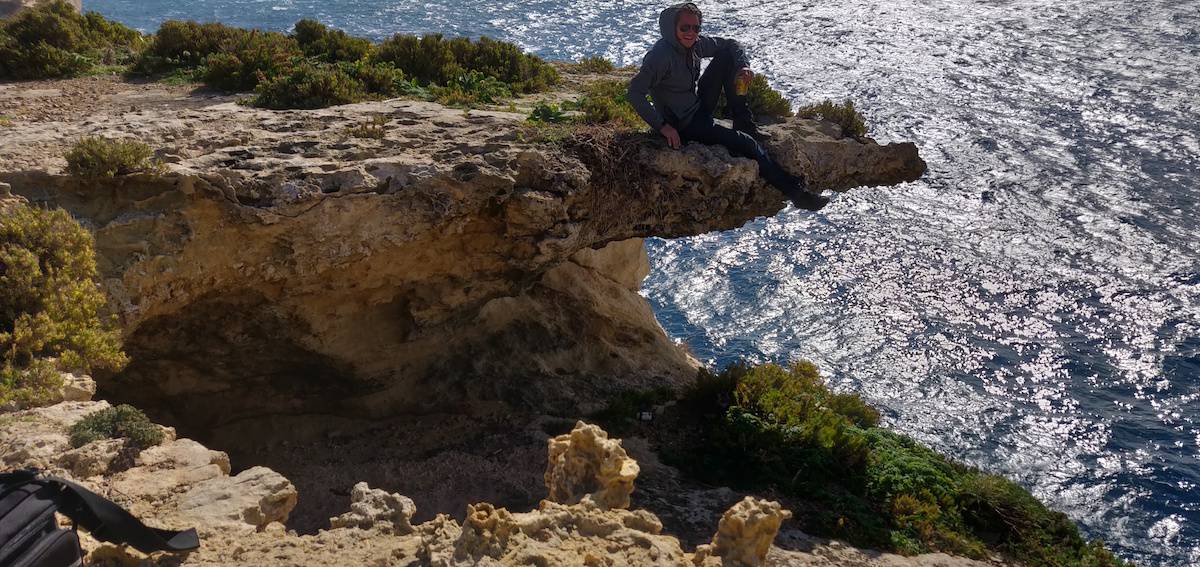 Mike on the overhang