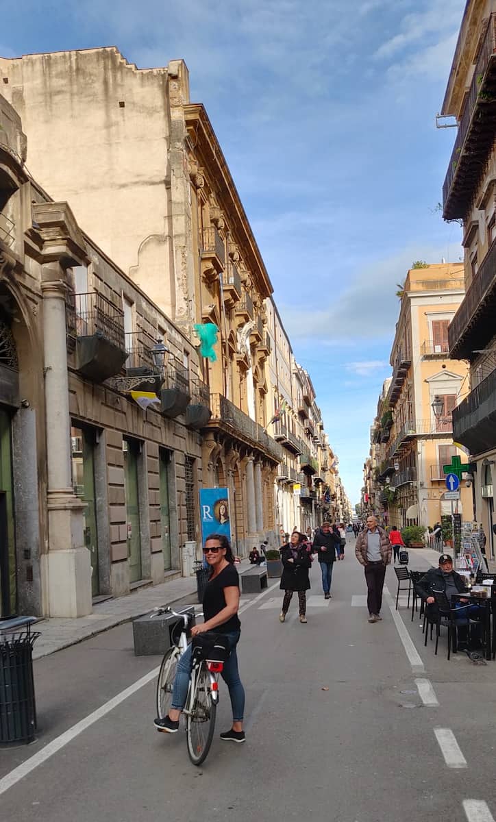 Me at Cassaro street, the oldest road in the city, dating back to the Phoenician era.