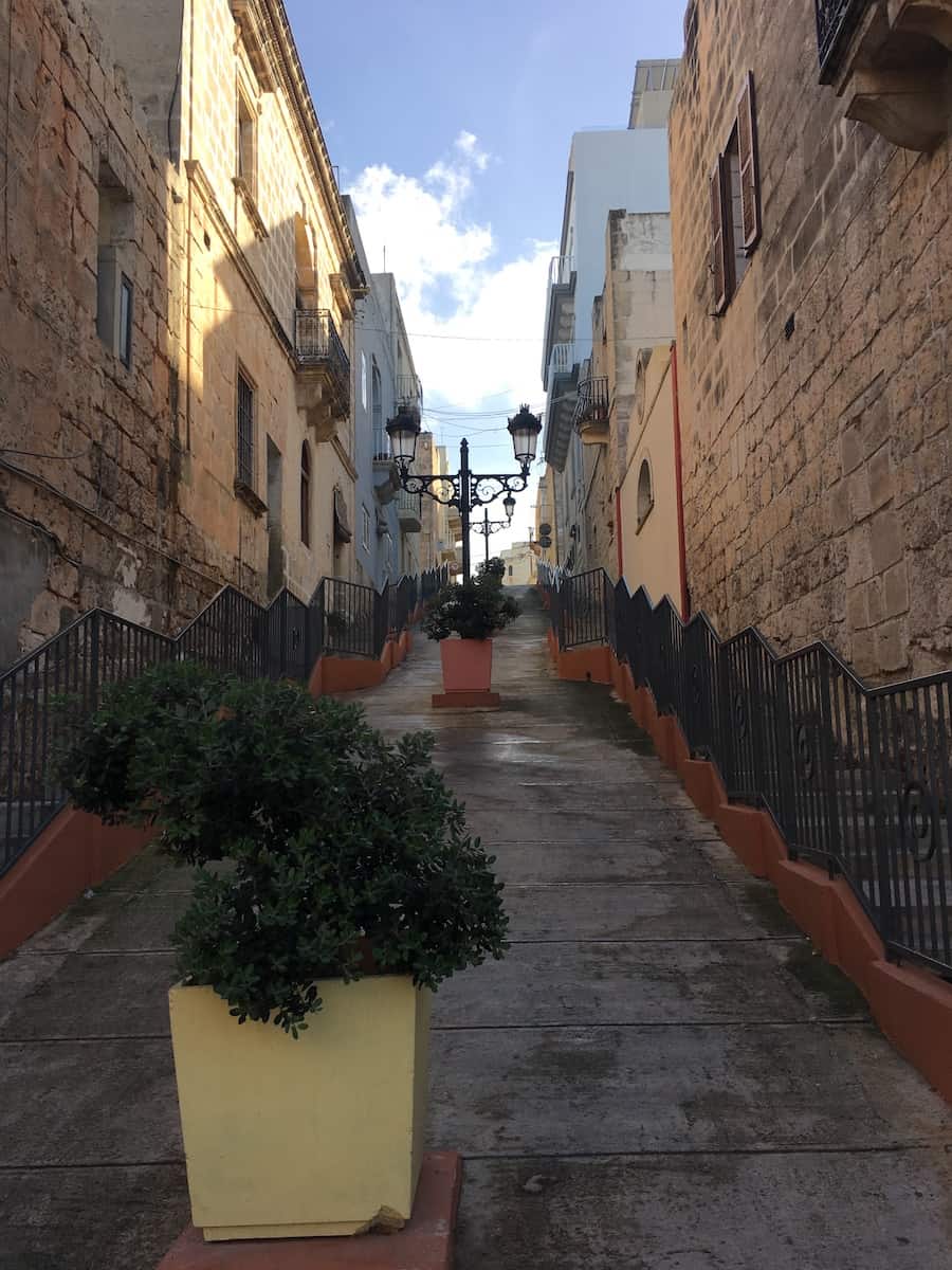 Steep street in Mellieha