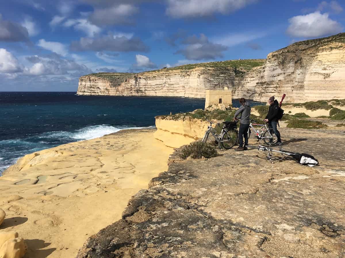 Mike and Magnus at Xlendi bay