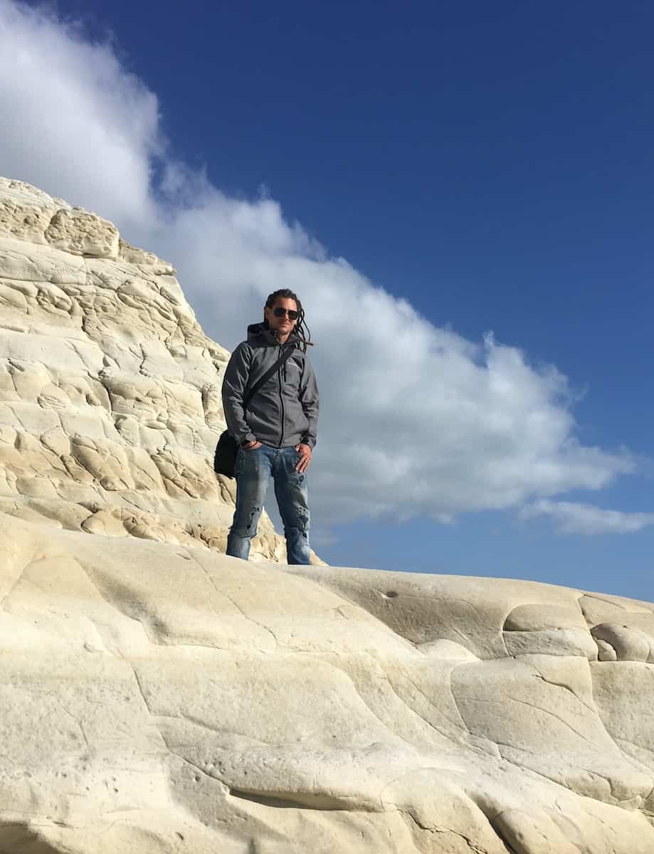 Mike at Scala dei Turchi