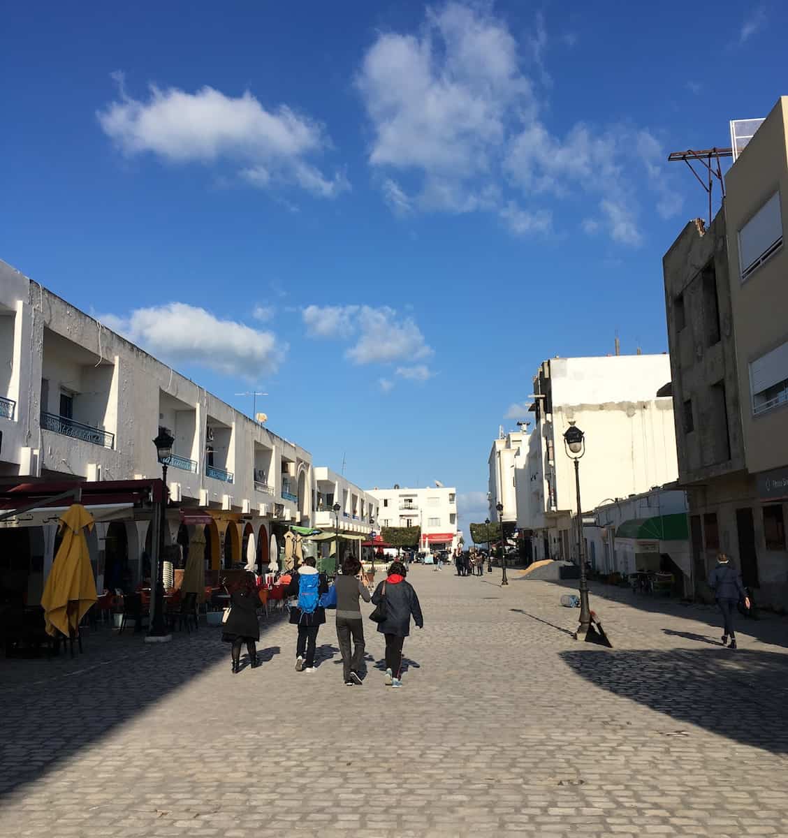One of the streets in La Marsa