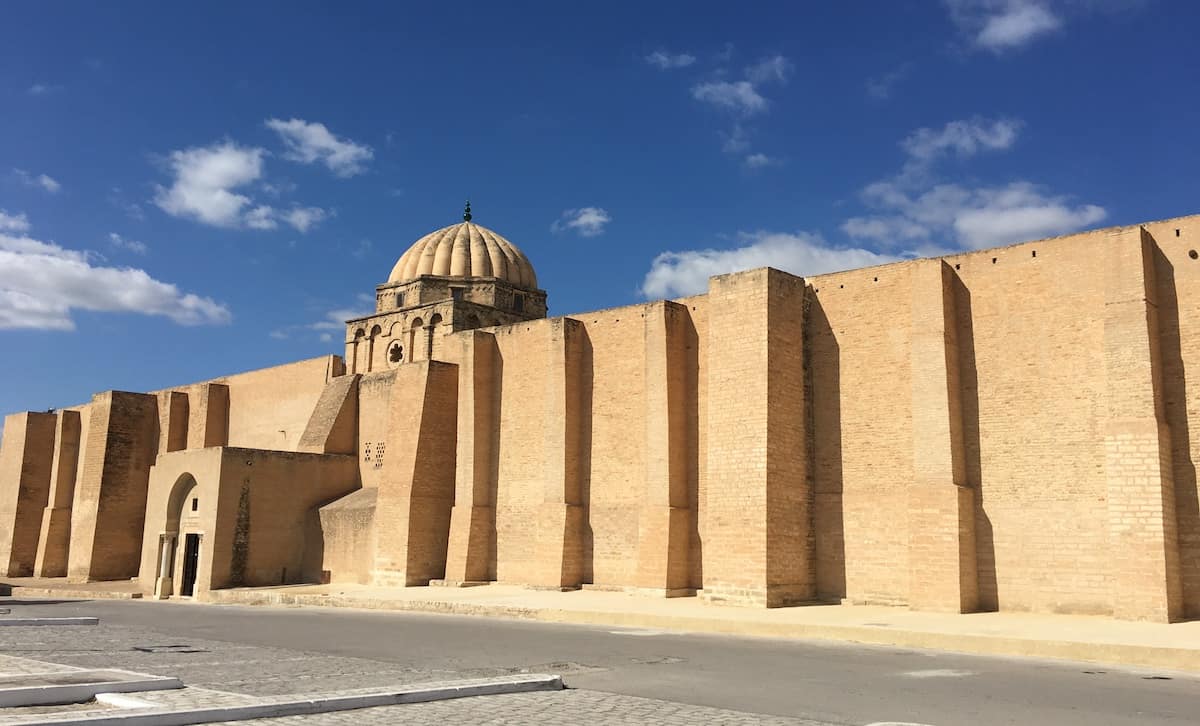 Outside the Great Mosque of Sidi-Uqba