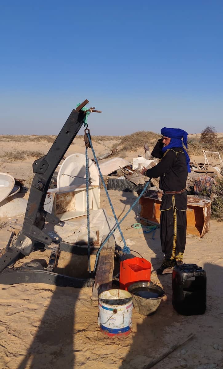 Ahmad at the well