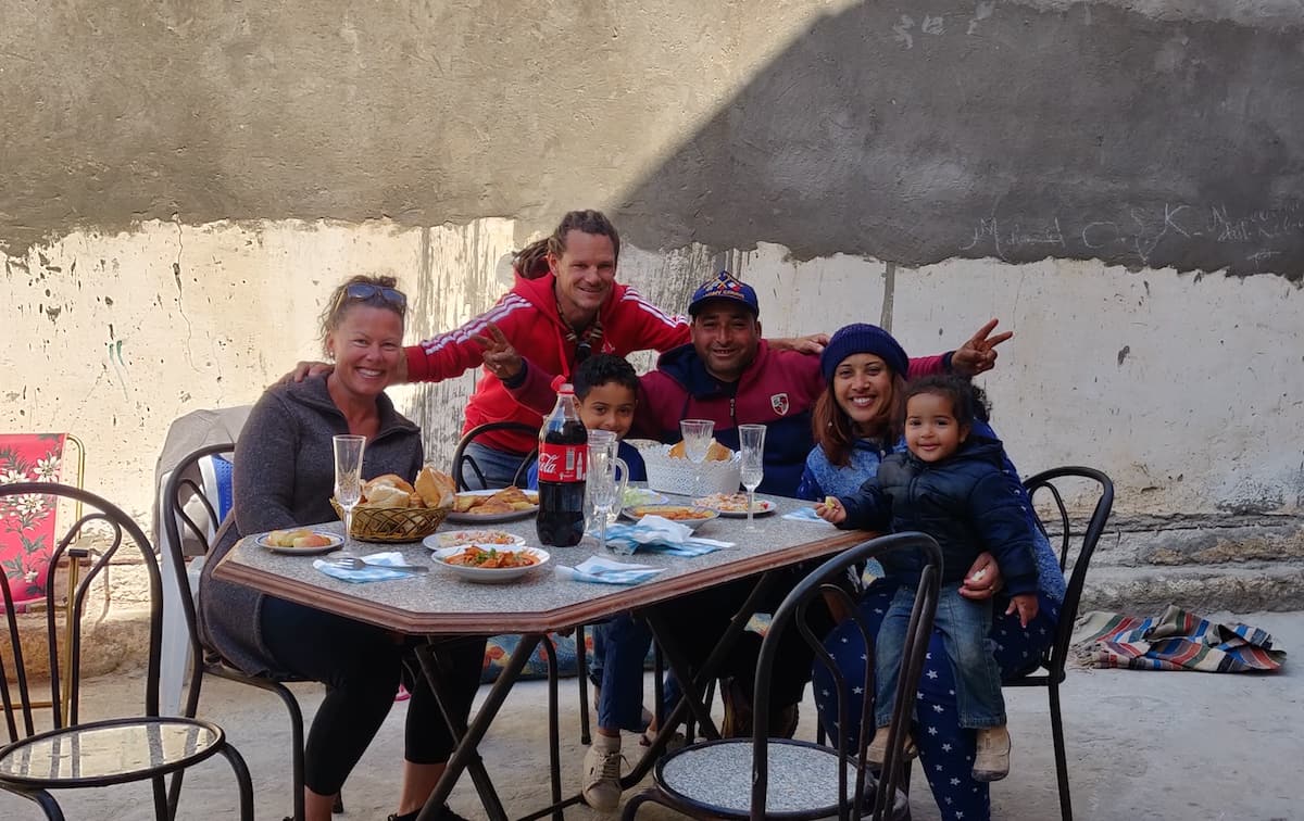 Lunch photo with the family