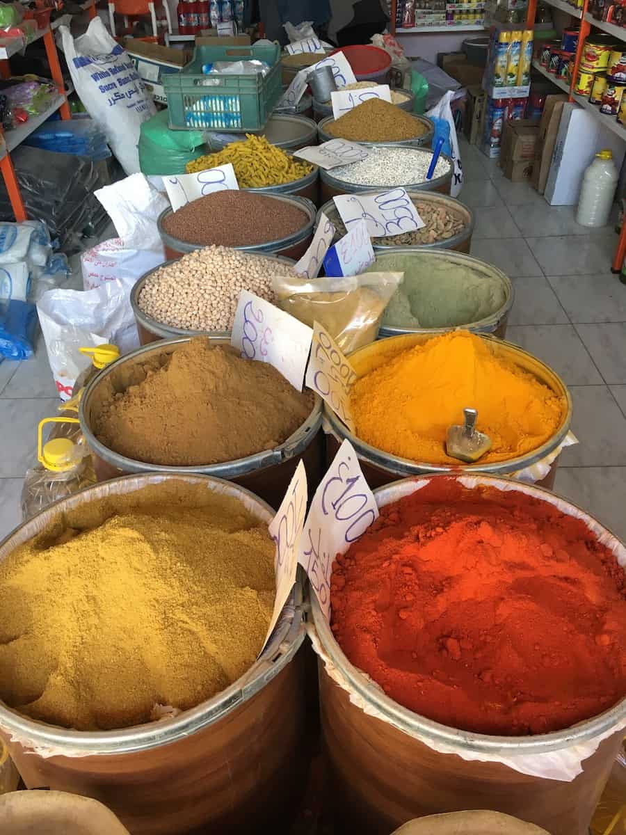 Spices at the market