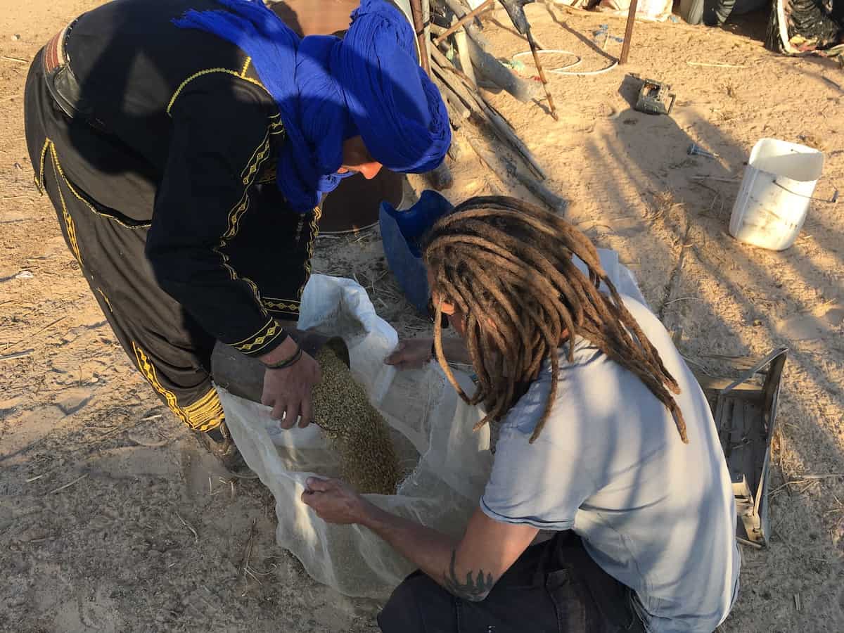 Ahmad and Mike are preparing the food