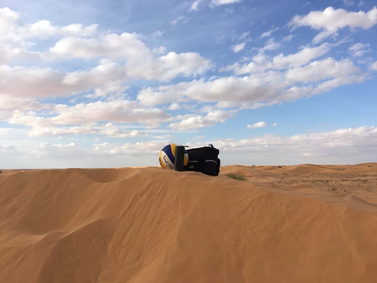 Volleyball in the desert