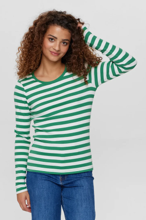 NUMIXIE LS T-SHIRT – GOTS – Pine Green