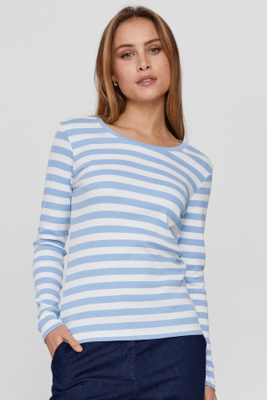 NUMIXIE LS T-SHIRT – GOTS – Powder Blue