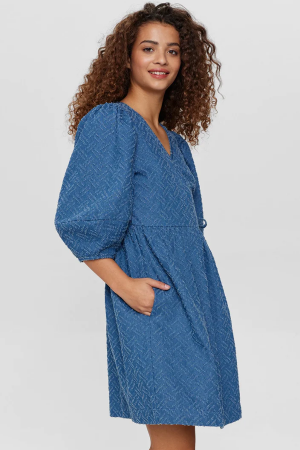 NUDEBRA DRESS – Medium Blue Denim