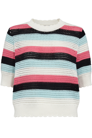 NUFANTIA STRIPE SS PULLOVER