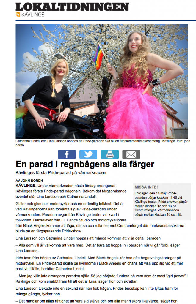 Pride kavlinge nya