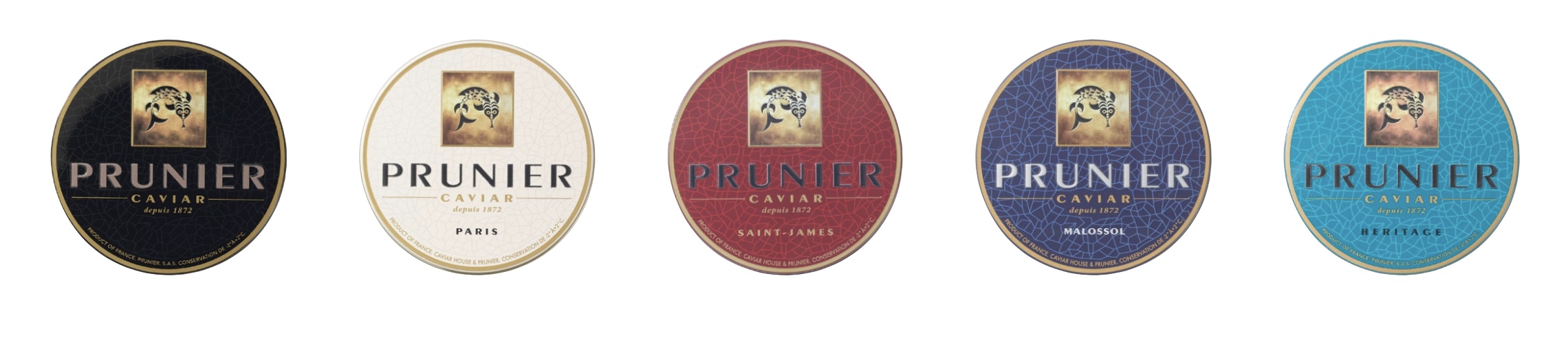 Les 5 grands caviars de la Maison Prunier