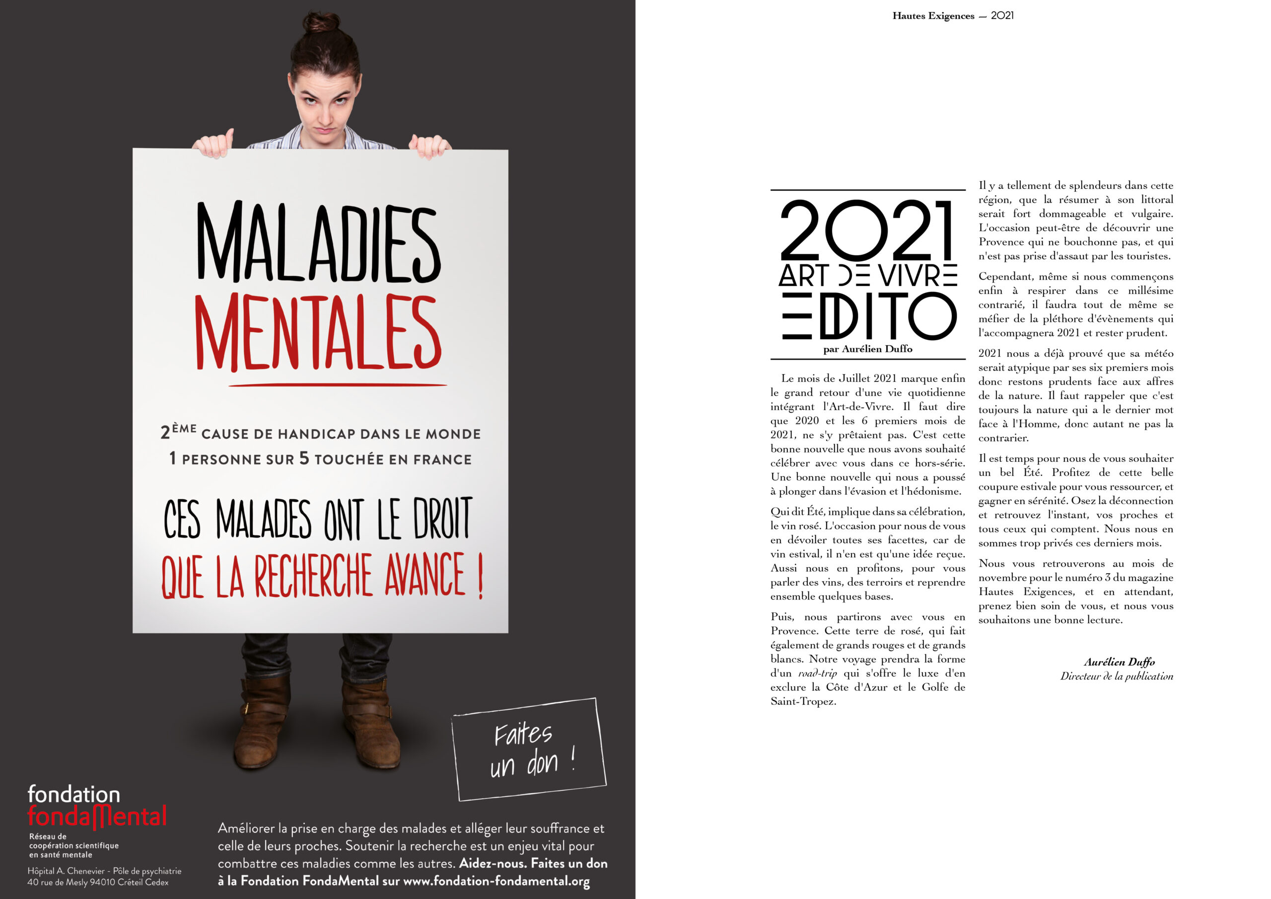 Hautes Exigences Magazine Hors Serie 2021 page 6-7