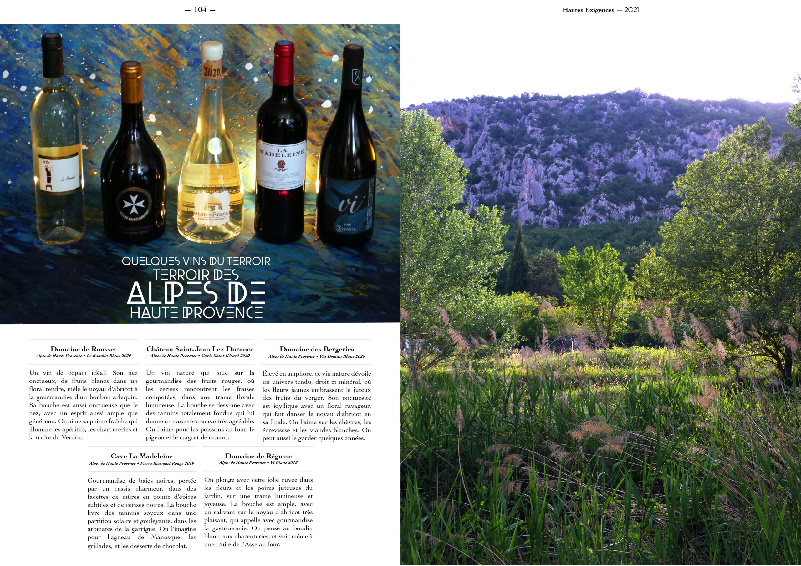 Hautes Exigences Magazine Hors Serie 2021 page 102-103