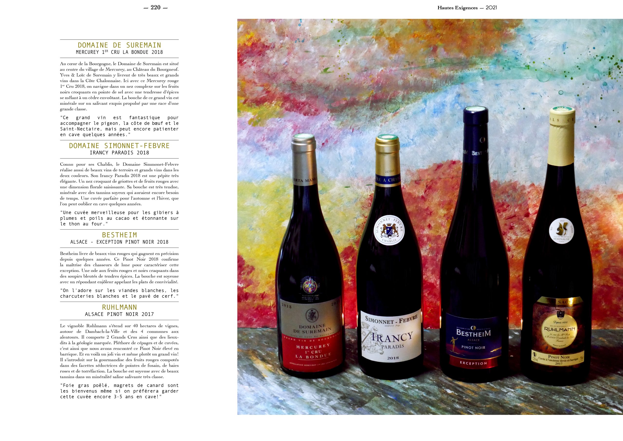 Hautes Exigences Numero 3 Les Vins Rouges de l'hiver