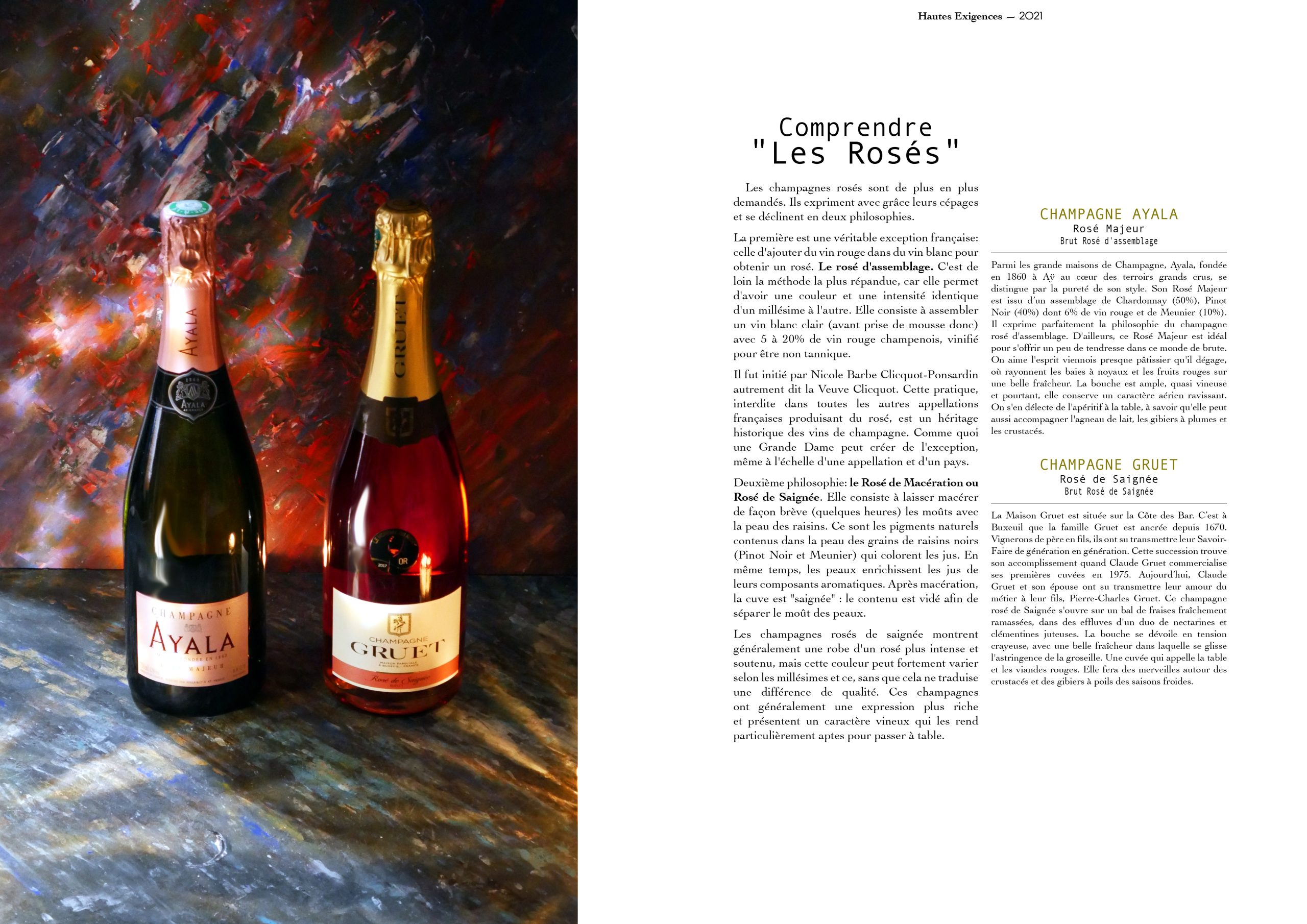 Hautes Exigences Numéro 3 Les champagnes rosés
