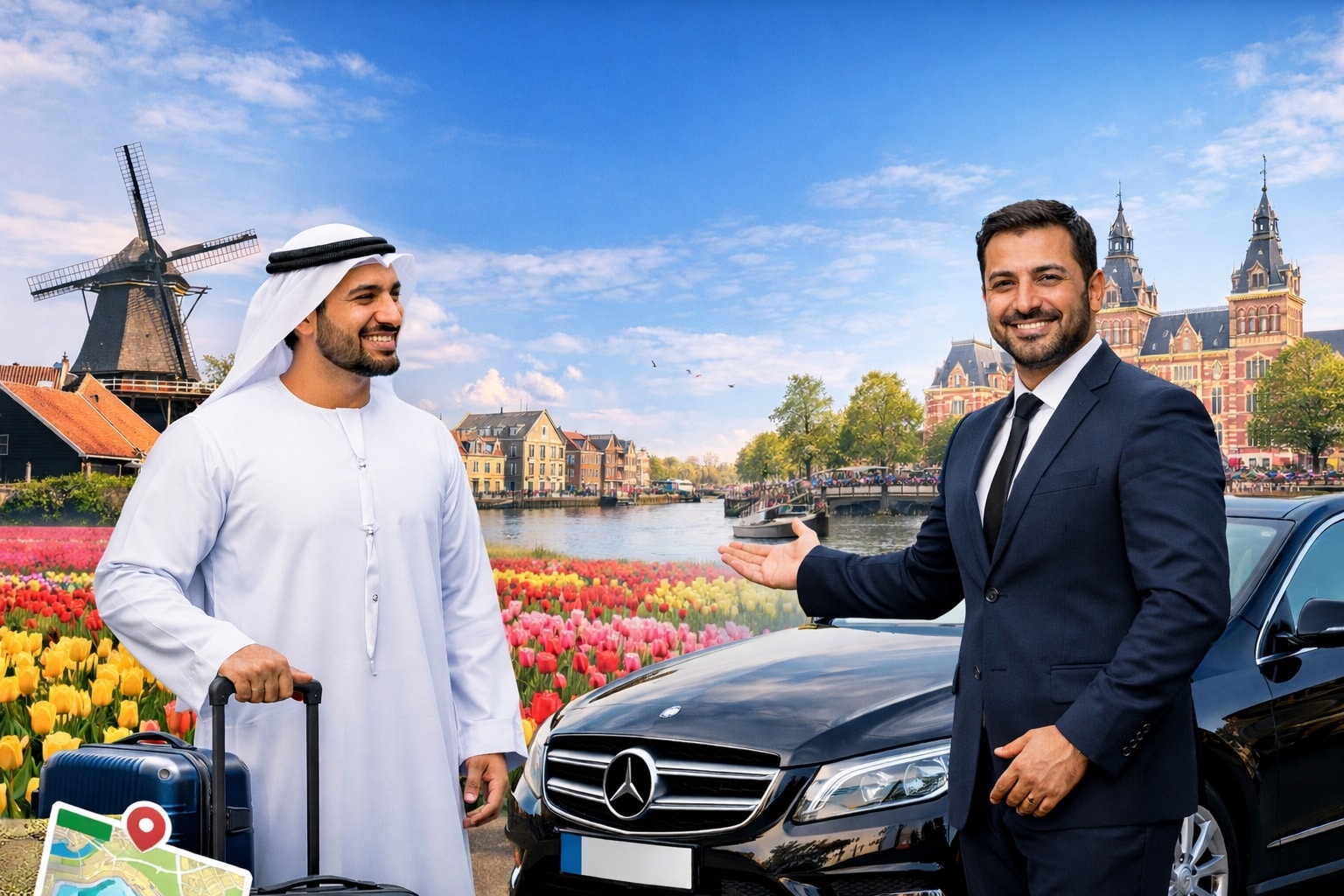 سائق عربي في هولندا للمسافرين من الإمارات