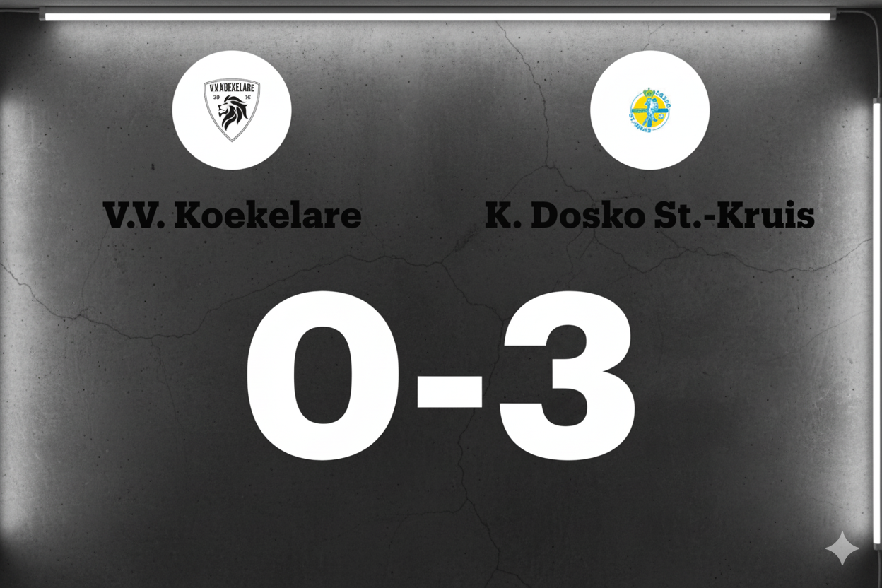Vandekeere schittert voor Dosko Sint-Kruis met hattrick tegen VV Koekelare