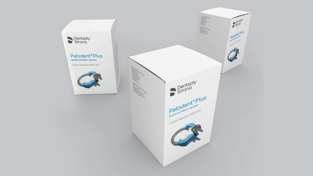 Dentsply Sirona packaging design by LOOP Associates