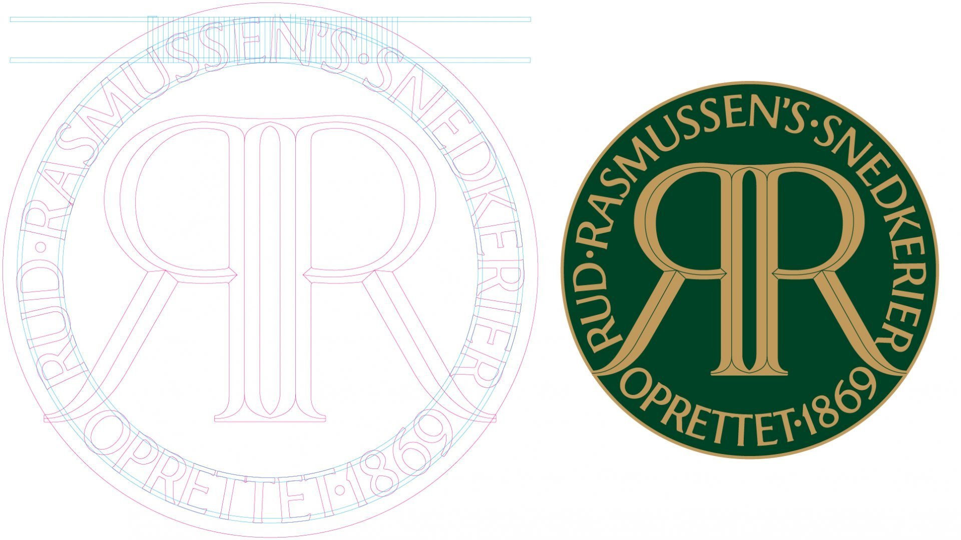 Rud Rasmussen logo outline by LOOP Associates